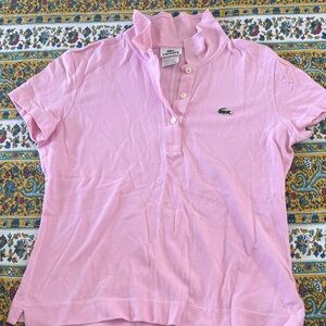 Lacoste Pink Short Sleeve Pique Polo